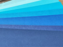 NVV蓝色系彩色卡纸A4加厚手工硬卡纸 渐变手工背景纸幼儿园环创DIY美术专用纸 7色35张 230gBQ-JB35蓝 实拍图