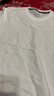 真维斯（JEANSWEST）纯棉t恤女士夏季2025新款休闲慵懒风短袖女装潮流宽松半袖上衣服 白色 纯色 2XL 实拍图