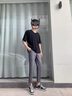 啄木鸟休闲西裤男春夏季青年九分直筒小脚男裤宽松男士休闲裤小西装裤子 九分裤深灰色【单件装】 31 实拍图
