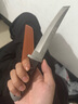 户外战术防身5cr钢刀高硬度锋利直刀檀木手柄野营求生便携小刀具 8cr武士钢刀【赠战术皮刀套】 24.3cm-小于60° 实拍图