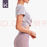 Keep女子瑜伽交叉款短袖T恤健身运动训练背心11401 静谧灰 实拍图