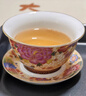 容山堂陶瓷金丝珐琅彩绘盖碗茶杯大小号家用泡茶品茗杯主人杯茶盏茶具 金丝珐琅彩盖碗-万花盖碗 实拍图