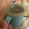 康巴豆 宝宝学饮杯儿童带盖敞口喝水杯婴儿饮水杯直饮鸭嘴啜饮杯嘬口杯 绿色+吸管 实拍图