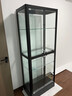 永苒手办柜展示柜高达玩具乐高储物柜模型透明玻璃展柜 黑色 【福利款】单门四层40*40*160cm 实拍图