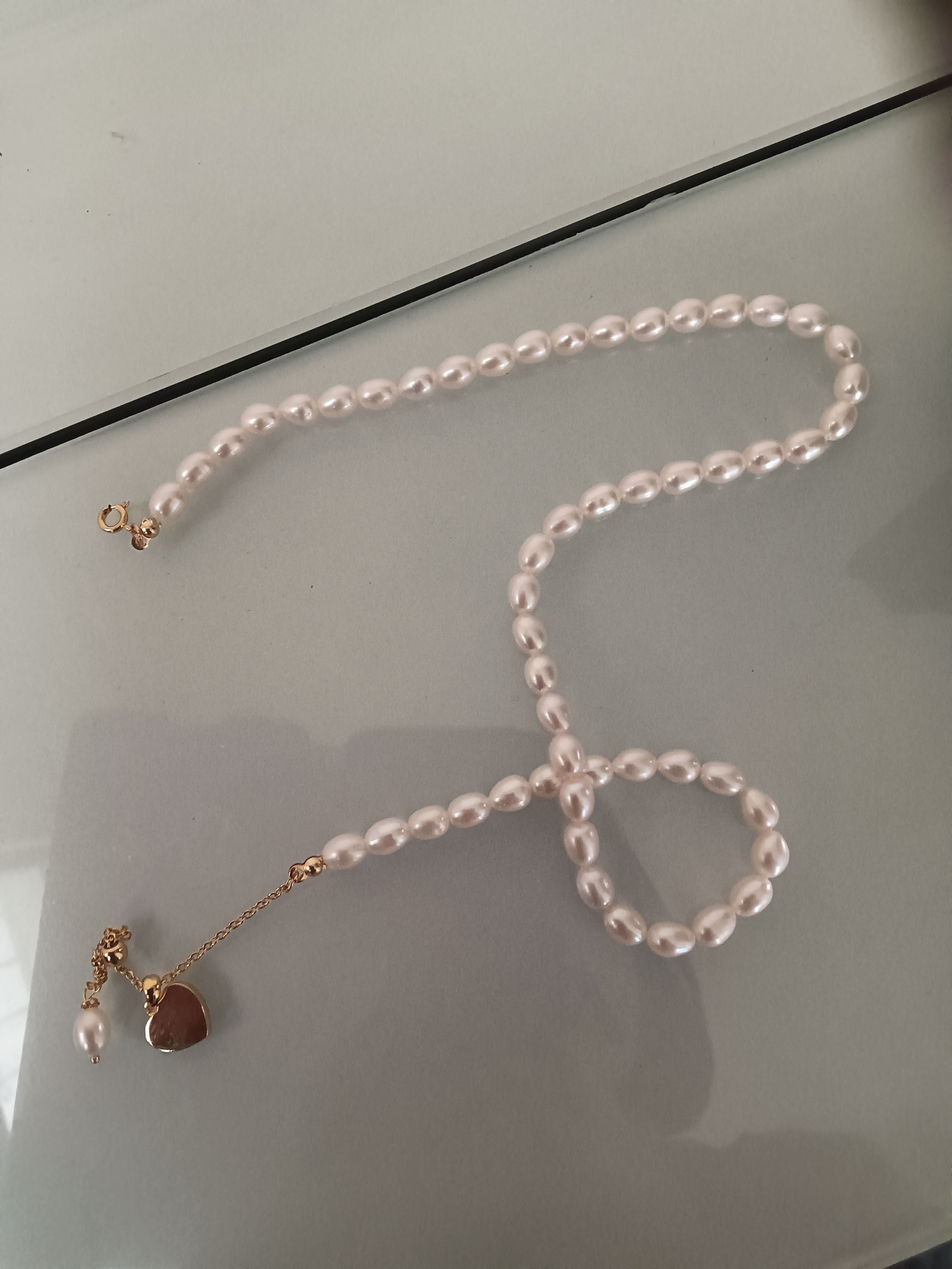 JALLOO淡水珍珠项链女士年轻款高级轻奢小众锁骨链饰品女生日礼物送女友 怦然心动淡水珍珠项链-证书 实拍图