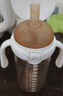 优可倍奶瓶PPSU翻盖学饮杯吸管奶瓶1-2-3岁以上大宝宝直饮杯喝水杯婴儿 300ml+送吸嘴*2（直吸款） 实拍图