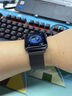 MSSM适用苹果手表表带apple watch米兰尼斯表带iwatch ultra3/S11/10/9/Se3/2金属磁吸搭扣·黑色 实拍图