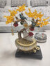 赟娅招财进宝摇钱树发财猫摆件客厅玄关酒架创意家居装饰品乔迁送礼 元宝发财树招财猫【金色】 实拍图