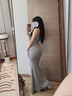 卡拉美拉（Caramella）女士内裤女夏季冰丝无痕收腹提臀打底短裤女生安全裤 1条肤XL 实拍图
