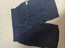 马登工装美式P44针织短裤男大口袋运动五分卫裤阿美咔叽日系休闲裤夏 藏青色 M 实拍图