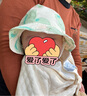 babylove婴儿帽子夏季竹棉山茶纱布外出遮阳帽男女宝宝渔夫帽清新可爱 实拍图