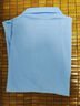 丝光棉100纯棉短袖T恤男士翻领纯色230g夏季新款百搭Polo衫上衣 浅蓝色 M 170/88A 实拍图