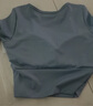 徽昂运动套装女瑜伽服套装跑步健身服速干衣胸垫t恤拼接短袖长裤紫XL 实拍图