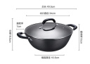 苏泊尔supor 铸铁双耳无涂层深型炒锅34CM耐磨铁锅燃气电磁炉通用FC34Y1 实拍图