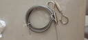 坚逸 304不锈钢细软钢丝绳2mm 双头弹簧钩钢丝吊绳挂钩锁扣挂画晾衣绳 3mm包塑钢丝绳4米+2个弹簧钩 无规格 实拍图