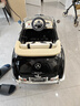 哈雷贝拉（harleybella）奔驰婴儿童电动车四轮可坐人小孩复古老爷车遥控摇摆宝宝玩具汽车 烤漆黑【避震软轮+皮座椅+音乐蓝牙+摇摆+全功能】 实拍图