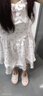 棉致白色吊带碎花连衣裙子女小个子收腰显瘦吊带纯欲蓬蓬裙2024新款夏 白色【496高品质29.5】 M 95-105斤 实拍图