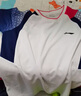 李宁（LI-NING）苏迪曼杯羽毛球服套装短袖速干透气比赛吸汗运动服  AATP019 白色套装（男 ） L 实拍图