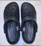 卡骆驰crocs洞洞鞋贝雅男鞋女鞋轻便耐磨一脚蹬拖鞋休闲鞋|10126 黑色-001 45 (290mm) 实拍图