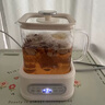 Eclair Naturals养生壶家用方形炖煮焖多功能全玻璃煮茶器烧水壶小型办公室花茶壶 茶漏炖盅款丨自动保温丨多样炖煮 1L 实拍图