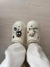 铂呐苓洞洞鞋女款EVA夏季新款凉鞋松糕厚底踩屎感凉鞋显高外穿包头拖鞋 精灵煤球-白色 36-37 【适合35-36】 实拍图