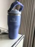 STANLEY拎拎杯吸管杯水杯保温杯大容量办公不锈钢杯子591ML-绣球花蓝 实拍图