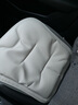 齐选汽车坐垫四季通用高档轻奢全皮单片座椅垫夏季透气座垫车内装饰 米白色【纳帕皮打孔】单坐垫 实拍图