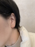 金至尊（3D-GOLD)黄金耳钉女小豆豆小圆珠磨砂养耳棒弯钩足金耳饰耳环自戴送礼计价 小板1.03克（配珠宝礼盒EF58002320-1 实拍图