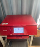 佳能（Canon）TS8380t-红色 无线家用彩色喷墨多功能照片一体机（打印/复印/扫描/自动双面 学生作业/照片） 实拍图