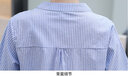 孕妇装春秋装2021新款孕妇连衣裙纯棉衬衫长袖上衣t恤套装 881蓝色短袖【单件上衣】 L【适合约115-130斤】 实拍图