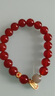 慈灵阁2026马年红玛瑙本命年手链女圆珠和田玉转运珠手串礼物 实拍图