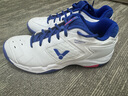 威克多（VICTOR）胜利专业羽毛球鞋男女训练比赛运动鞋宽楦减震透气防滑耐磨9200td 【王小羽同款】P9200TD-AB/白蓝 42 实拍图