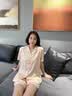 帕兰朵【凉感冰丝】情侣冰丝睡衣女开衫家居服女夏2025可外穿短裤套装L 实拍图