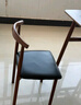 欧特林餐椅家用牛角椅子仿实木靠背凳子简约铁艺餐厅椅咖啡奶茶店 实拍图