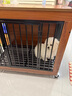 茉宠【狗笼子木质家具款】小型犬中型犬大型犬带厕所宠物金毛边牧专用 木胡桃 80*52*77（推荐40斤内）插销锁设计 基础款-【笼子+托盘+轮子】 实拍图
