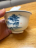 MULTIPOTENT功夫茶具三才盖碗手绘青花山水薄胎瓷泡茶碗 实拍图