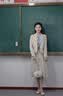 源菲垭短款休闲西装外套女2026新款小个子高级感大学生面试正装职业套装 单件杏色西装 L 实拍图