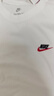 耐克（NIKE）T恤男士 2026新款夏季宽松休闲运动健身圆领透气半袖全棉跑步短袖 热推/小标/白色 L (175/92A) 实拍图