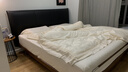 JEAEK中古风真皮床简约主卧软包小户型齐边双人床1.8米实木大床 可免费选【进口3D静音实木铺板】 1500mm*2000mm 实拍图