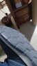 布舍元青年透气平底休闲鞋一脚蹬帆布板鞋老北京布鞋男411-1728 蓝色40 实拍图