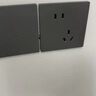 公牛（BULL）嵌入式插座面板暗装冰箱专用内嵌式隐藏式插座五孔三孔隐形插座 灰-五孔10A【适合冰箱/洗衣机/微波炉/床头柜】 实拍图