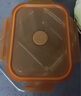 泰福高（TAFUCO）玻璃饭盒上班族带饭便当盒饭盒微波炉加热玻璃碗保鲜盒冰箱收纳盒 【泰福高-透明金】三分隔1010ML+640ML+丽致包 实拍图