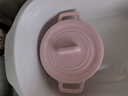 北鼎（Buydeem）陶瓷碗家用餐桌微波炉碗燕窝炖盅碗轻薄耐高温带盖碗小碗强化瓷 双耳陶瓷小盅-茱萸粉 实拍图