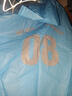 捷达 自行车单人雨衣男女EVA环保时尚大帽檐有反光条加长加大便携雨披 冰蓝款 实拍图