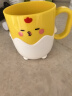 JAJALIN 儿童漱口杯牙刷杯子洗漱杯加厚防摔卡通可爱宝宝洗漱口杯 黄色 实拍图