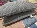 枕头枕芯颈椎枕静音枕一对塌陷家用高档专用高枕芯护劲椎防螨专用 B类 波纹款【中枕】850克 一对加枕套 实拍图