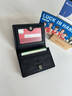 袋鼠名片夹男士卡包证件包真皮大容量多卡位银行卡包收纳包商务卡片夹 黑色 实拍图