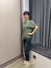 奉孝妈妈夏装2026新款套装棉麻小衫女士夏季洋气中老年女装短袖上衣50 实拍图