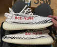 阿迪达斯Yeezy椰子350春夏白斑马女鞋同款跑步鞋CP9654UK4.5码37 实拍图