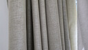 伊帘坊窗帘成品加密加厚仿亚麻棉麻纯色卧室客厅定制遮光窗帘布窗纱拼接窗帘 米白色 4.0米宽*2.7米高挂钩式可改高度 实拍图